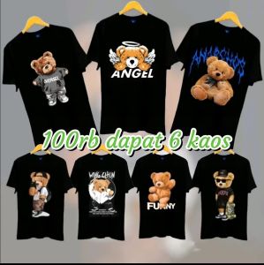 Paket Kaos Boneka Beruang 100Ribu dapat 6pcs