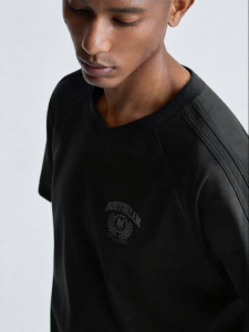 BODYDREAM | American Print Quick-Dry Loose Drop Shoulder V-Neck Cool Sensation Mens Sport T-Shirt