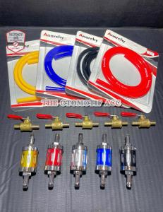 PROMO PAKET Selang Bensin Baros + Filter Saringan Bensin + Kran Bensin Kuningan Universal - TOA