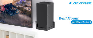 Cozycase Wall Mount For XBox X Series Bracket Vibration Control Stand Holder Space Saver Anti-flip Design Game Accessories
