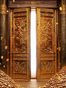 [SG] God of Wealth Treasury with Key and 12 Zodiac Frame Ornament (财库相框摆件-十二生肖财库金钥匙)