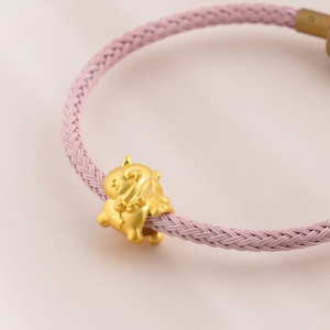 Chow Sang Sang 周生生 999 Gold Charme Unicorn Charm for Women & Men 96245C (Bracelet Not Included)