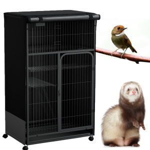 420D Bird Cage Covers for Night Heavy Duty & Waterproof Fade-Resistant Pet Bird Cage Cover Accessory for Parakeet ferret Hamster