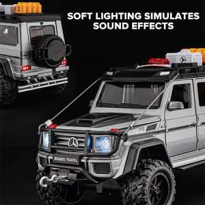 LEO 1:24 Benz G550 Adventure SUV Metal Diecast Alloy Toy Car Model Trucks For Kids Toys Vehicles Hobbies Collection