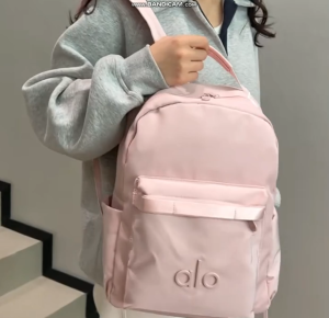 Alo Yoga Backpack for Women Lightweight Waterproof School Bag Large Capacity Casual Travel Backpack