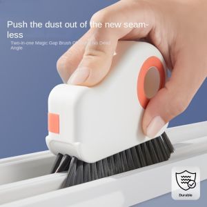 Window Track Cleaning Brush Set Plastic Corner Gap For Kitchen Bathroom Door Groove Tools Washing Basket Produce Bowl