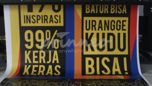 Roll Banner 60×160 cm: Roll Banner Wedding, Wisuda, Event Store/Toko Custom Gratis Desain