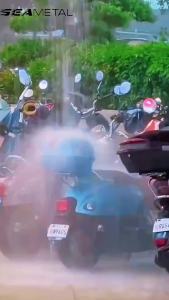 SEAMETAL ผ้าคลุมรถมอเตอร์ไซค์ กันฝน ผ้าคลุมมอไซค์ ป้องกันรังสียูวี ผ้าคลุมรถบิ๊กไบค์ L/XL/XXL