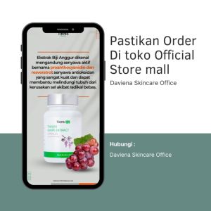 Grape Extract Tiens 1 Botol 60 Capsule Ubat Cancer Stroke Virgoros Gurantee 100% Original Lulus KKM Legalitas Dunia