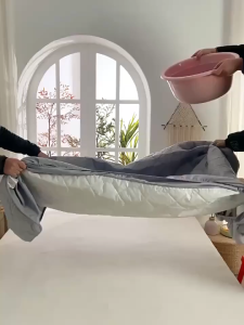 Waterproof Fitted Bedsheet Quilted Mattress Pad Cotton Fitted Bed Sheet Breathable Mattress Protector Cover for Single/Double/Queen/King Beds