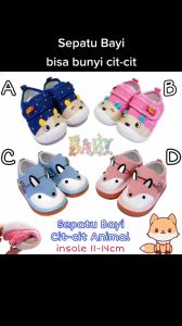 SEPATU BAYI LAKI LAKI PEREMPUAN  BISA BUNYI CIT CIT ANIMAL
