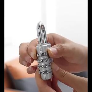 1-Pack 4-Dial Khóa Kết Hợp Hạng Nặng Khóa Bảo Mật Không Cần Chìa Khóa Với Mã Số 4 Số Chống Chịu Thời Tiết & Chống Ăn Mòn