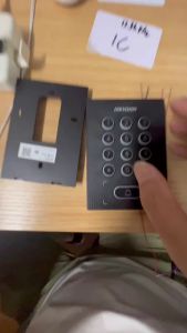 K1T810M RFID Reader Access Control Keypad Door Station Keypad Wiegand 27/35 Ouput 13.56Mhz M1 CPU Card For Hikvision