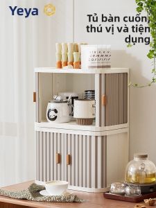 YEYA | Tổ chức Bàn Làm Việc Hình Chữ Nhật bằng Nhựa cho Mỹ Phẩm và Cốc