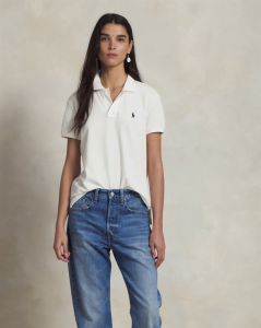 Polo Ralph Lauren Women Classic Fit Mesh Short Sleeve Polo Shirt