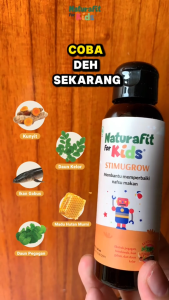 NATURAFIT FOR KIDS - Stimugrow Madu Anak Membantu Menambah Nafsu Makan Anak & Daya Tahan Tubuh Anak