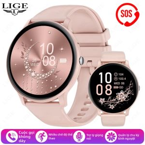 LIGE | Đồng Hồ Thông Minh 2026 Mới Hỗ Trợ Gọi Bluetooth Theo Dõi Thể Thao Nhịp Tim Sức Khỏe Dành Cho Nam Nữ Tương Thích Với Android iOS Màn Hình Cảm Ứng Tròn