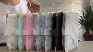 PU Leather A6 Binder Cash Planner Notebook Zipper Folder Storage Cash Bills Envelope Money Organizer