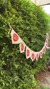 ธงราว ตกแต่ง Arsenal อาร์เซน่อล 1 เส้น มี 10 ชิ้น ยาว 2 เมตร