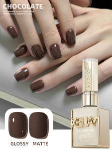 1pc 15ml Chocolate Brown Gel Nail Polish Starter Pure Soak Off No Wipe Nail Gel Polish Suitable For All Seasons