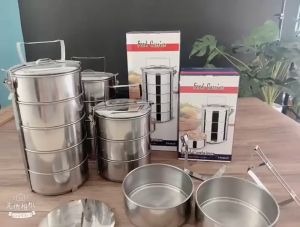 ปิ่นโตสเตนเลส ปิ่นโตสแตนเลส ปิ่นโตเก็บอุณหภูมิ ปิ่นโตใส่อาหาร 2ชั้น 3ชั้น 4ชั้น 5ชั้น ปิ่นโตสเตนเลส410 ทนทาน LunchBox Food