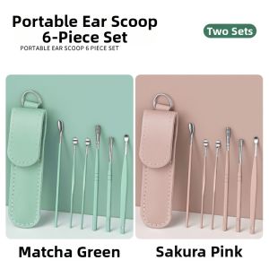 XIAOTIANLAI | Ear Cleaning Tool Kit Adult Ear Spoon Set Professional Ear Scrubbing Home Use Instrument Set Ear Digging Ear Bore Set