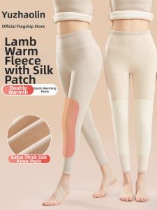 Yuzhaolin | Womens Thermal Underwear Warm Fleece Wool Leggings