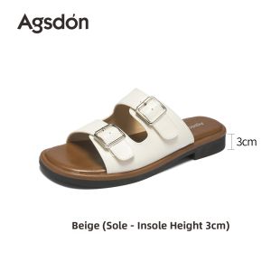 Agsdon | Flat Easy-on Womens Slippers