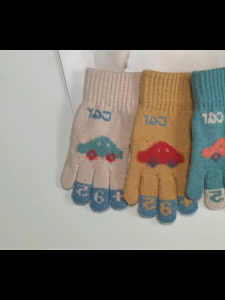 Childrens Gloves Warm Thick Full Finger Gloves 6 To 12 Years Suitable Boys And Girls Kids Gloves