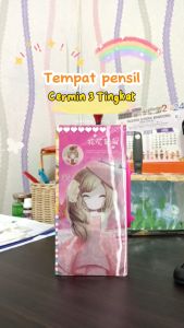 Kotak Pensil Kode Password 3 Dimensi PCD Cermin 3 Susun