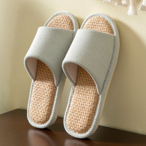 New Spring Indoor Home Linen Slippers for Men