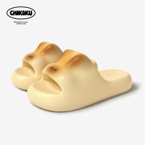 รองเท้าแตะสัตว์น่ารัก Chikoku สำหรับผู้หญิงและผู้ชาย สีฟ้า รองเท้าแตะพื้นหนา ฤดูร้อน ใหม่ สำหรับใช้ในบ้าน ห้องน้ำ กลางแจ้ง รองเท้าแตะแบบสวมสบาย