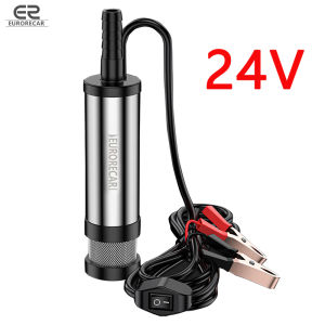 EURORECAR Universal DC 12V/24V Oil Pump Electric Stainless Steel Small Diesel Suction Oil Liquid Pump Mini Water Pump