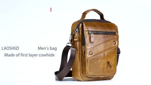 Túi đeo chéo nam 100% da bò thật cao cấp phong cách mới