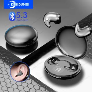 Kebidumei | KEBIDUMEI Invisible Sleep Headphones Bluetooth 5.3 Mini Earbuds for Side Sleepers TWS Wireless Waterproof HiFi Stereo Earphones