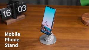 MeeGoo 360° Adjustable All Metal Phone Holder Stand Desktop Tablet Portable Holder Rotatable Cell Phone