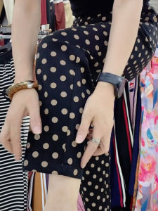 Korean Style Casual Pants Womens High Waist Loose Polka Dot Harlan Spring Autumn New Fashion Eighteen Leisure Trousers