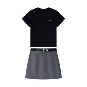 Karrar betsey | New Small Size Women A-line High Waist Short Skirt Gray