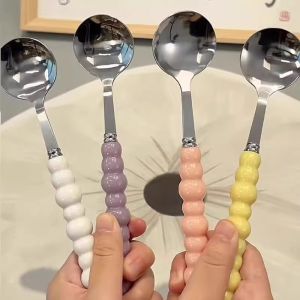 Creative High Aesthetic Value Steel Spade Spoon for Eating Watermelon Ice Cream Stirring Dessert Soup Ladle Home Use