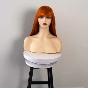 Tóc giả nguyên đầu nữ dài thẳng 65cm siêu da đầu tự nhiên tặng Lưới - TG87