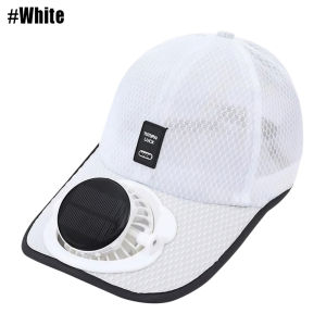 Solar Baseball Cap with Fan Sun Protection USB Charging Fan Mesh Hat for Summer Outdoor Travel Fishing Camping Beach Golf