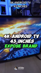 EXPOSE 43 inches Smart TV 4K UHD Flat Screen Smart Android TV 32 inches Bluetooth Google Smart TV Digital Televisions