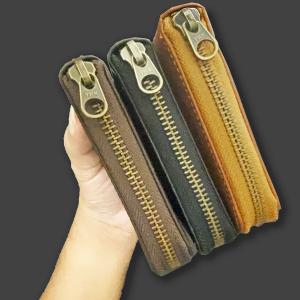 กระเป๋าสตางค์ หนังแท้ 100% กระเป๋าสตางค์ผู้ชาย ซิปรอบ หนังนุ่ม ซิป YKK มีรับประกัน Wallet กระเป๋าใส่เงิน เป๋าเงิน หนังชาร์มัว genuine leather