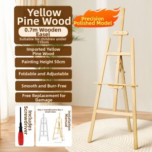 Touch mark | Multifunctional Wooden Easel Set Portable And Foldable