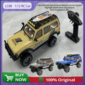 JDD[Fast Delivery][Original Available] New LC80 JXC5826 RC Cars 1/12 large-sized 2.4G full scale RC off-road climbing vehicle High speed servo motor model car Boys rc car gift