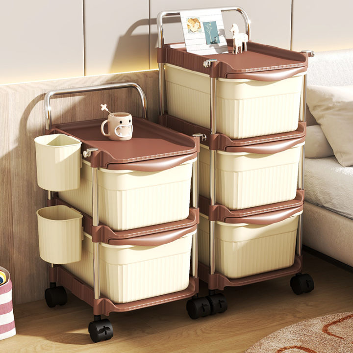 Snack Storage Rack Trolley Drawer Toy Locker Storage Layered
