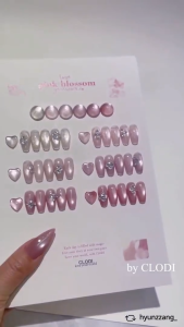 [Vainpot-SG] Clodi Pink Blossom Collection Gel Full Set / 6 Magnetic Cateye TPO/ HEMA-free Korean Soak Off Gel Polish