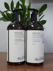 Dầu gội keratin Collagen Complex Elche phục hồi chống rụng tóc 800ml