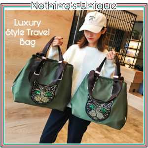 Luxury Leather Travel Bag Sling Shoulder Messenger Business Gym Casual Design Hand Carry Beg Suitcase Luggage Cat Handbag 33