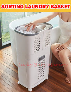 Sorting Laundry 2/3 tier Laundry basket/space saving storage organizer/clothes rack